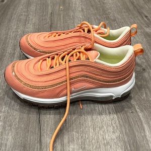 Gently Used Womens Nike Air Max 97 Orange Cork Size 7